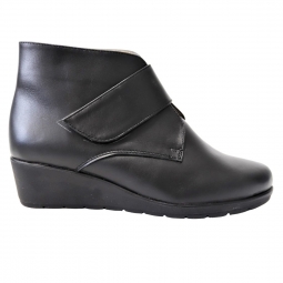 Ghete dama aurii cu siret si fermoar Rhea, Piele Naturala