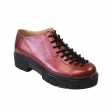 Pantofi cu talpa groasa rosii din piele naturala Diana, Mateo Shoes