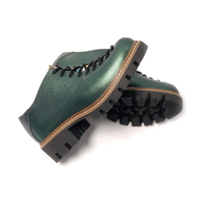 cere Mergeți la circuit foamete  Pantofi Dama Verzi cu Talpa Inalta - Piele Naturala - Mateo Shoes Culoare  Verde Dimensiune 34